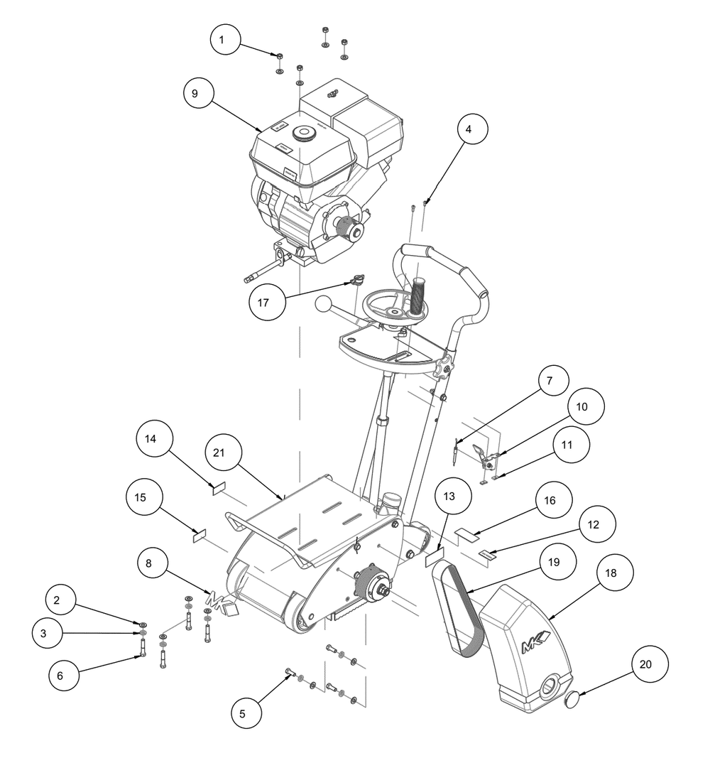 Section 06 Diagram and Parts List for SG-9  MK Diamond Grinder